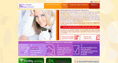 Desktop Screenshot of europeaneggdonors.com
