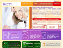 Tablet Screenshot of europeaneggdonors.com